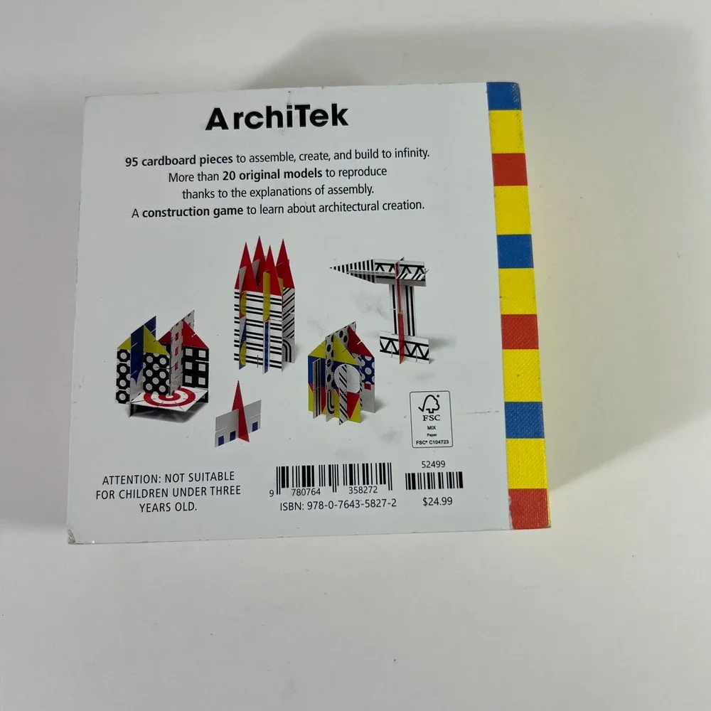 ArchiTek Dominique Ehrhard Architectural Construction Game 95 Pieces 20 Models